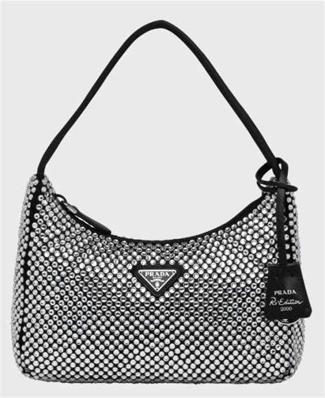 prada sparkling bag|rhinestone prada bag.